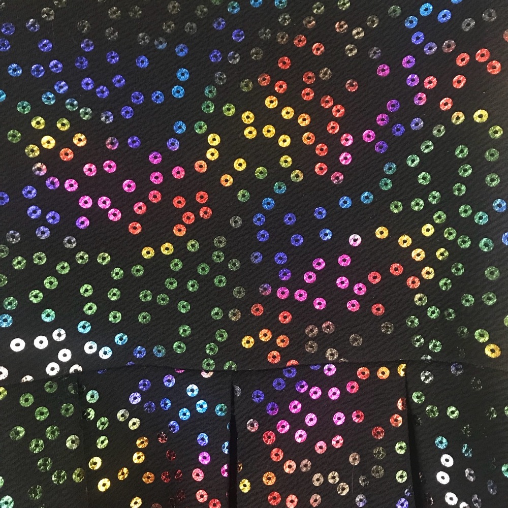 Black & Rainbow Sequin Unicorn LulaRoe Amelia